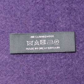 End Fold Fabric Woven Clothing Labels Sewing Fabric Custom Neck Labels Tag