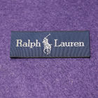 Brand Name Clothing Woven Label / Woven Neck Labels Sewing In The Garment