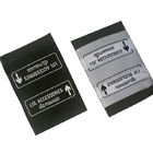 Labels tissés faits sur commande de haute damassé pour la forme de rectangle d'habillement