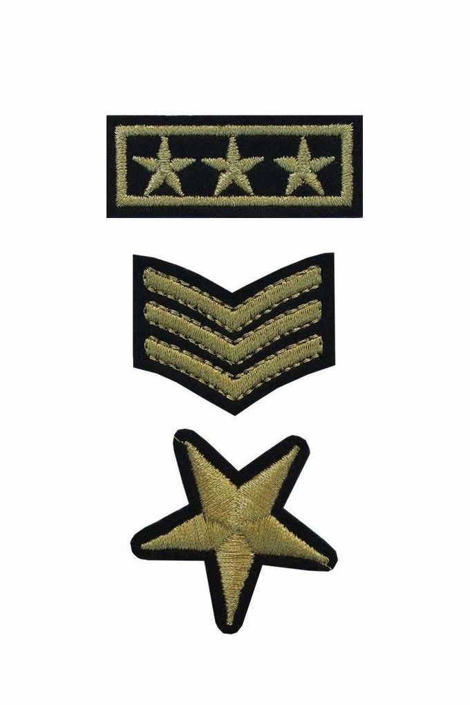 Le tissu brodé par vêtement d'uniformes Badges les corrections d'épaule faites sur commande de brassard
