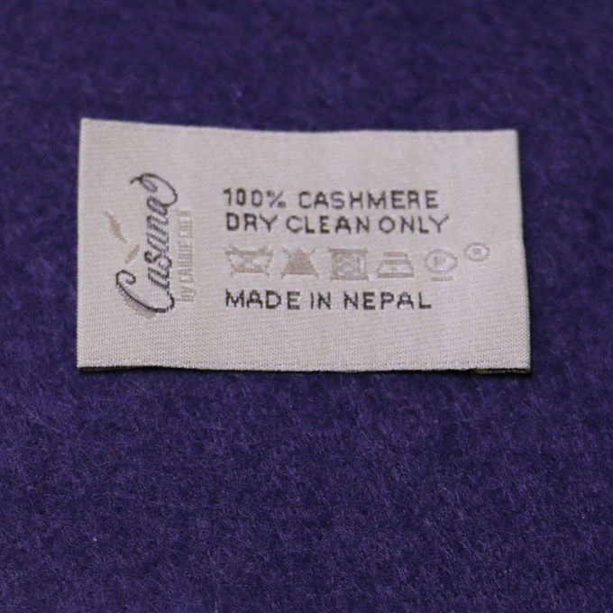 Labels qui respecte l'environnement de textile tissé de polyester sans pli, certification de Testex
