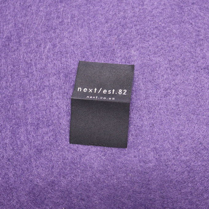 Fer lavable tissé de vêtement de coton de label de pli d'extrémité d'habillement sur des labels d'habillement