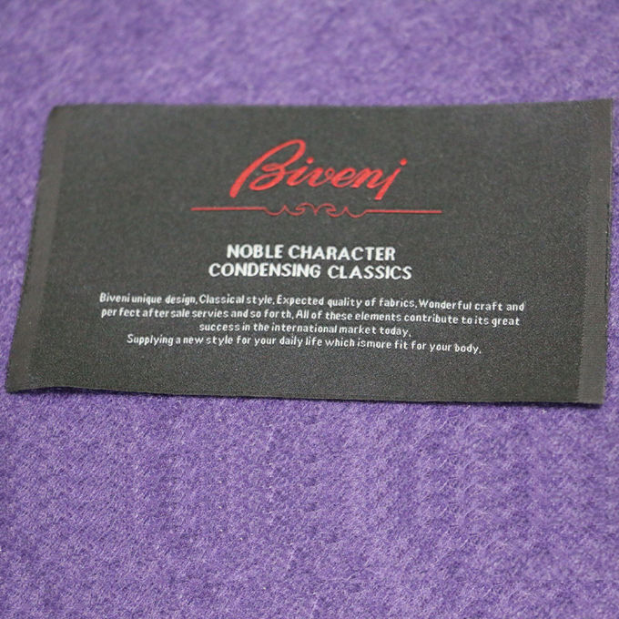 Étiquettes de couture de labels tissées par polyester de labels de cou tissées par tissu de Terylene