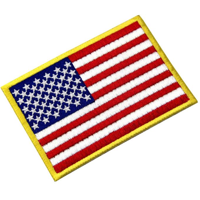 Corrections faites sur commande de Velcro de drapeau américain des USA/insignes tactiques lavables