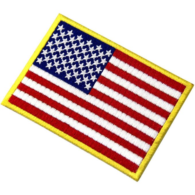 Corrections faites sur commande de Velcro de drapeau américain des USA/insignes tactiques lavables